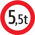 9c: Fahrverbot für Fahrzeuge mit über … Tonnen Gesamtgewicht