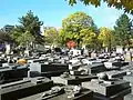 Blick über den Cimetière de Belleville