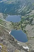 Vyšné Temnosmrečinské pleso und Nižné Temnosmrečinské pleso, Slowakei