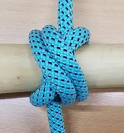 Doppelter Würge­knoten (ABOK # 1252). Würge­knoten mit Extratörn