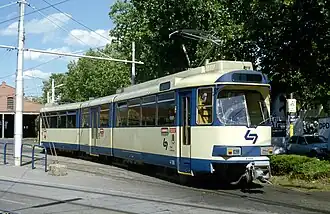 Wagen 106 im Betriebsbahnhof Wolfganggasse