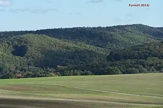 Blick von Westen (Farnroda) zum Kambühl