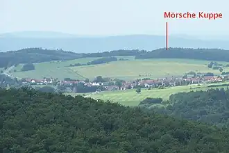 Ansicht der Mörschen Kuppe von Norden