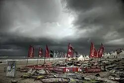 Ruhe vor dem Sturm, Boxengasse und Materiallager