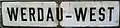 Bahnhofsschild Werdau-West