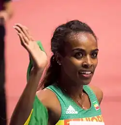 Titelverteidigerin Genzebe Dibaba musste sich hier mit Rang zwölf&nbsp;begnügen