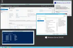 Bildschirmausdruck von Windows Server 2012 R2 Datacenter auf Deutsch