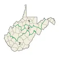 West Virginia: Kongress-Wahlkreise