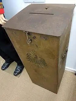 Wahlurne, Deutsches Reich bis 1918, aus Neustadt am Rübenberge