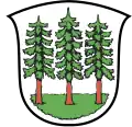 Gemeindewappen von Wald (1926–1939), mit schwebendem Rasen