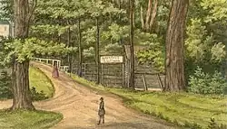 Der Zugang vom Walde her