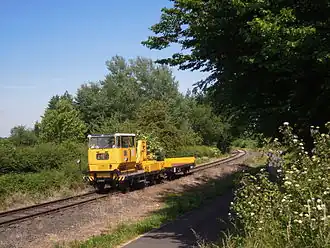 Sonderfahrt der Eisenbahnfreunde Grenzland zwischen Walheim und Schmithof im Juni 2015