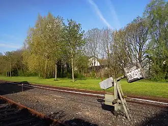 Ein Teil der Gleisanlagen wurde zu einem Park umgestaltet, durch den der Vennbahn-Radweg verläuft
