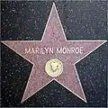Monroes Stern auf dem Hollywood Walk of Fame