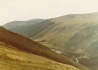 Blick nach Südosten im Tal