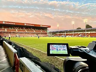 Der FC Walsall am 2. Januar 2021 gegen Carlisle United