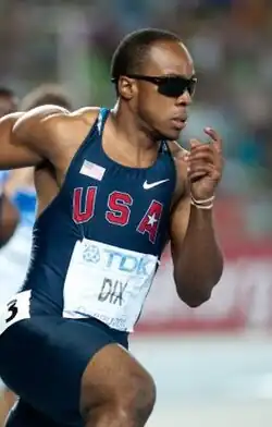 Vizeweltmeister Walter Dix gewann sechs Tage später über 200&nbsp;Meter eine zweite Silbermedaille