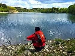 Röntgenweg am Ufer der Wuppertalsperre