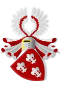 Ritterliches Wappen der Familie von Cramm, moderne Darstellung