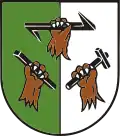 Bärentatzen, Wolfsangel, Schlägel und Eisen (Wappen von Altenau)