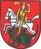 Das Wappen der Stadt Bürgel