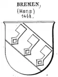Wappen derer von Bremen (III) (1468)[14]