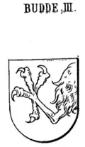 Wappen der Budde (1316)[8]