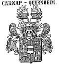 Vereinigtes Wappen derer von Carnap-Quernheim von 1864[11]