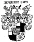 Wappen derer von Diepenbrock-Empel bei Johann Siebmacher[10]