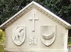 Wappen Carl Caspar von Droste zu Hülshoff und Marie von Bothmer, Meersburg 1936