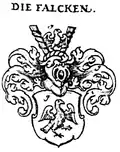 Wappen der Falcke bei Siebmacher (1772)
