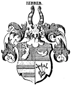 Wappen derer von Ferber (1776) in Siebmachers Wappenbuch