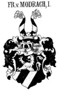 Wappen der Freiherren von Modrach/Mudrach[1]