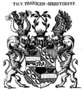 Wappen der braunschweigischen Freiherren von Franken-Sierstorpff bei Johann Siebmacher