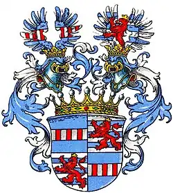 Wappen der Freiherren von der Recke von der Horst im Wappenbuch des Westfälischen Adels