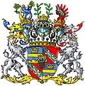 Wappen der Grafen von Francken-Sierstorpff-Driburg (1840) im Wappenbuch des Westfälischen Adels