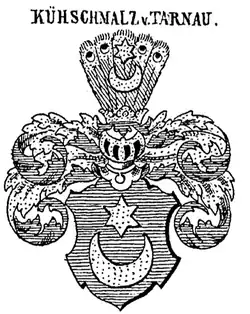 Wappen der Kühschmalz von Tarnau in Siebmachers Wappenbuch