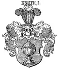 Wappen der Knuth (Hinterpommern) in Siebmachers Wappenbuch