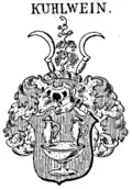 Alternative Darstellung des Wappens derer von „Kuhlwein“ bei Johann Siebmacher (1900)