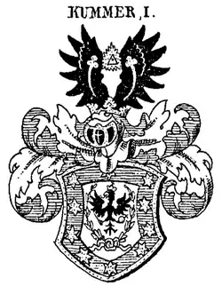 Wappen derer von Kummer (1786) in Siebmachers Wappenbuch