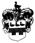 Wappen der „Herren von Loen, Freiherren zu Roosbeck in den Niederlanden“[8] (heute Belgien)