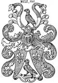 Gebessertes Wappen der Mulz 1541 in Siebmachers Wappenbuch (1911)