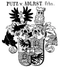 Freiherrenwappen der Putz von Adlersthurn (1680) in Siebmachers Wappenbuch