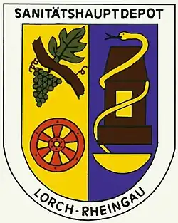 Wappen des ehemaligen Sanitätshauptdepots Lorch-Rheingau der Bundeswehr