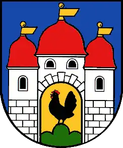 Burg im Wappen von Schleusingen