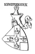 Wappen der Schweppermann (IV.) in Siebmachers Wappenbuch (1884)