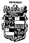 Vermehrtes Wappen derer von Vintschgau (1674) in Siebmachers Wappenbuch