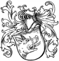 Wappen derer von Werne im Wappenbuch des Westfälischen Adels (dort falsch unter „Wrede“)