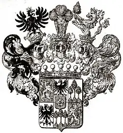 Wappen der Freiherren von Waldstätten 1834