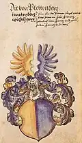 Wappen derer von Plettenberg im Wappenbuch des Heiligen Römischen Reichs
